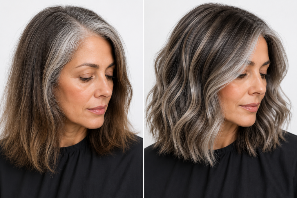 Gray Blending before after